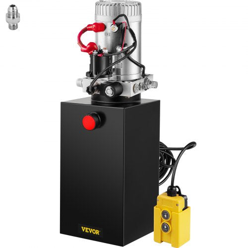 Hydraulic Pump Electric Hydraulic Pump Metal Reservoir 10 Quart Single Acting For Dump Trailer