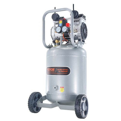 13 Gallon Air Compressor, 2HP 4.6 SCFM@90PSI Oil Free Air Compressor Tank, 66dB Ultra-Quiet Compressor for Tire Inflation, Auto Repair, Woodwork Nailing, Spray Painting (125PSI Max Pressure)