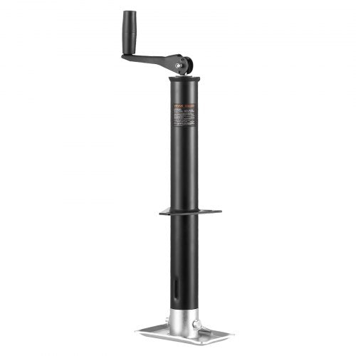 A-Frame Trailer Jack, 2000 lbs Dynamic Load Capacity, Trailer Jack Stand with Handle & Rectangular Footpad, 15-inch Vertical Travel, Suitable for RV, Horse, Utility Trailers, Yacht Trailers