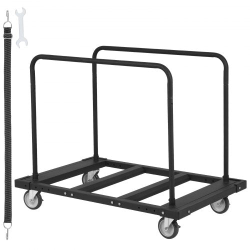 VEVOR Drywall Cart, 1800 LBS Panel Dolly Cart with 45.28 x 29.13 Deck and 5 Swivel Wheels, Heavy-Duty Drywall Sheet Cart, Handling Wall Panel, Sheetrock, Lumber, for Garage, Home, Warehouse