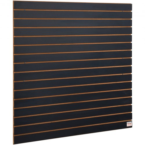 Slatwall Panels, 4 ft x 2 ft Black Garage Wall Panels 24'H x 48'L (Set of 2 Panels), Heavy Duty Garage Wall Organizer Panels Display for Retail Store, Garage Wall, and Craft Storage Organization