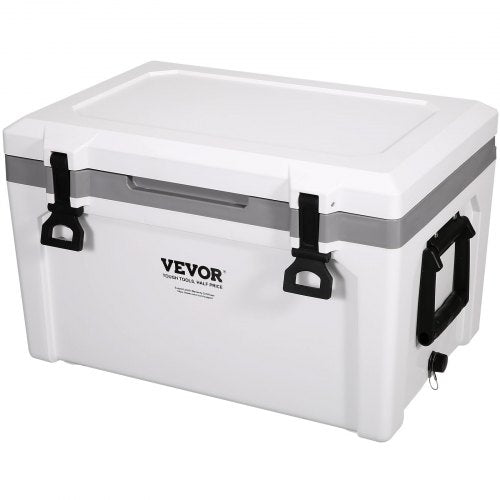 Insulated Portable Cooler, 52 qt, Holds 50 Cans, Ice Retention Hard Cooler with Heavy Duty Handle, Ice Chest Lunch Box for Camping, Beach, Picnic, Travel, Outdoor, Keeps Ice for up to 6 Days