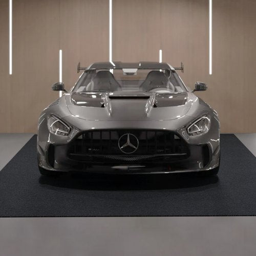 Garage Floor Mat, 8'10'x22' Waterproof Protection from Water,Snow, Rain,Mud and Oil for Cars, Non-slip Heavy Duty Containment Mat with TPE Anti-Leak Backing & Easy to Clean & Cuttable
