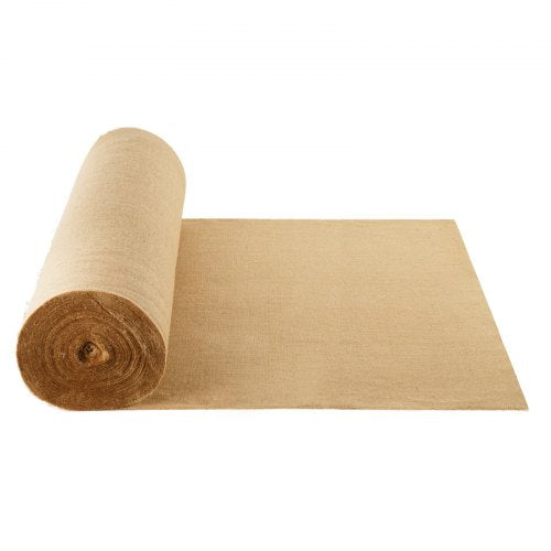 Burlap Fabric Roll, 40¡± x 300 ft & 50 x 50 High Density Wide Natural Burlap Fabric Rolls, Jute Fabric Burlap Tree Wrap Roll, for Decor, Crafts, Wedding, Gardening, Plant & Tree Winter Covering