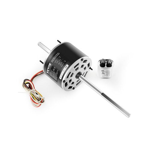 1/3HP RV Air Conditioner Motor with Capacitor, AC115V 3A, 1675 RPM, Replacement for Coleman Mach RV AC Fan Motor, Replaces Fasco D1092, 1468-306, 1468-3068, 1468-3069, 7184-0156, 7184-0432