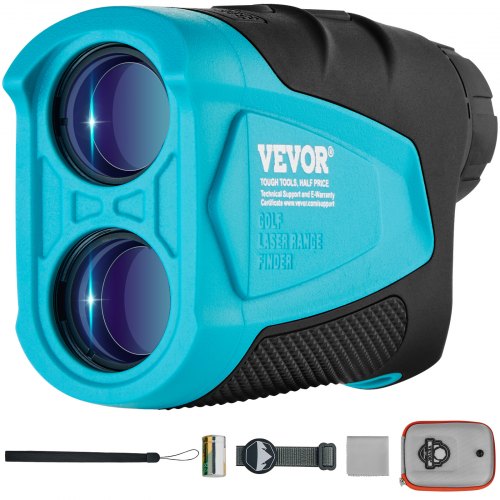 Golf Rangefinder, 900 Yards Laser Golfing Hunting Range Finder, 6X Magnification Distance Measuring, Golfing Accessory with External Magnet Mount, High-Precision Flag Lock, Slope, and Batteries