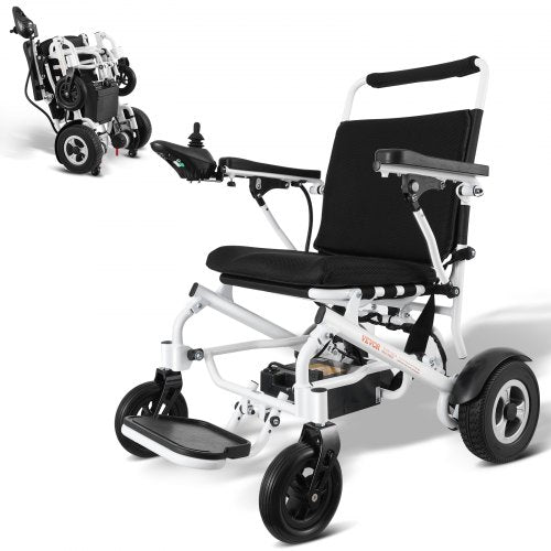 Electric Wheelchair for Adults Seniors, 300 lbs Weight Capacity, 20 in Width Lightweight Foldable Motorized Power Wheelchairs, Long Range All Terrain Aluminum Alloy Chair