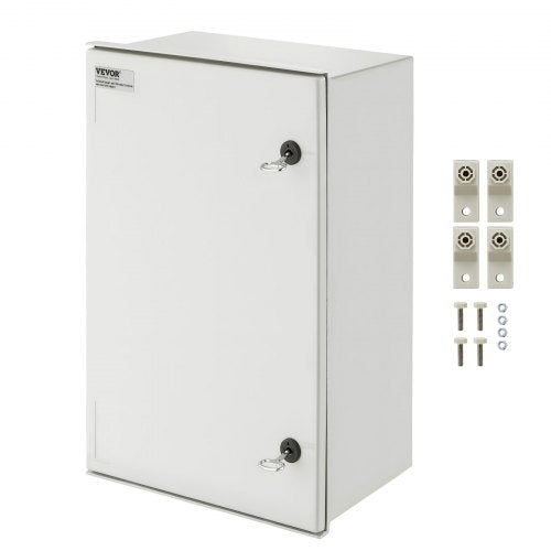 NEMA Steel Enclosure, 24 x 16 x 9\'\' NEMA 4X Fiberglass Electrical Box, IP66 Waterproof & Dustproof, Outdoor/Indoor Electrical Junction Box, with Mounting Plate(60 x 40 x 23 cm)