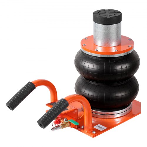 Air Jack, 3 Ton/6600 lbs, 3-8S Pneumatic Lifting Jack with Heightened Column & 6 Steel Tubes, Compact, Easy-to-Lift & Space-Saving Jack with Thick Rubber Pad, Fits for Sedan, SUV, Pickup Truck