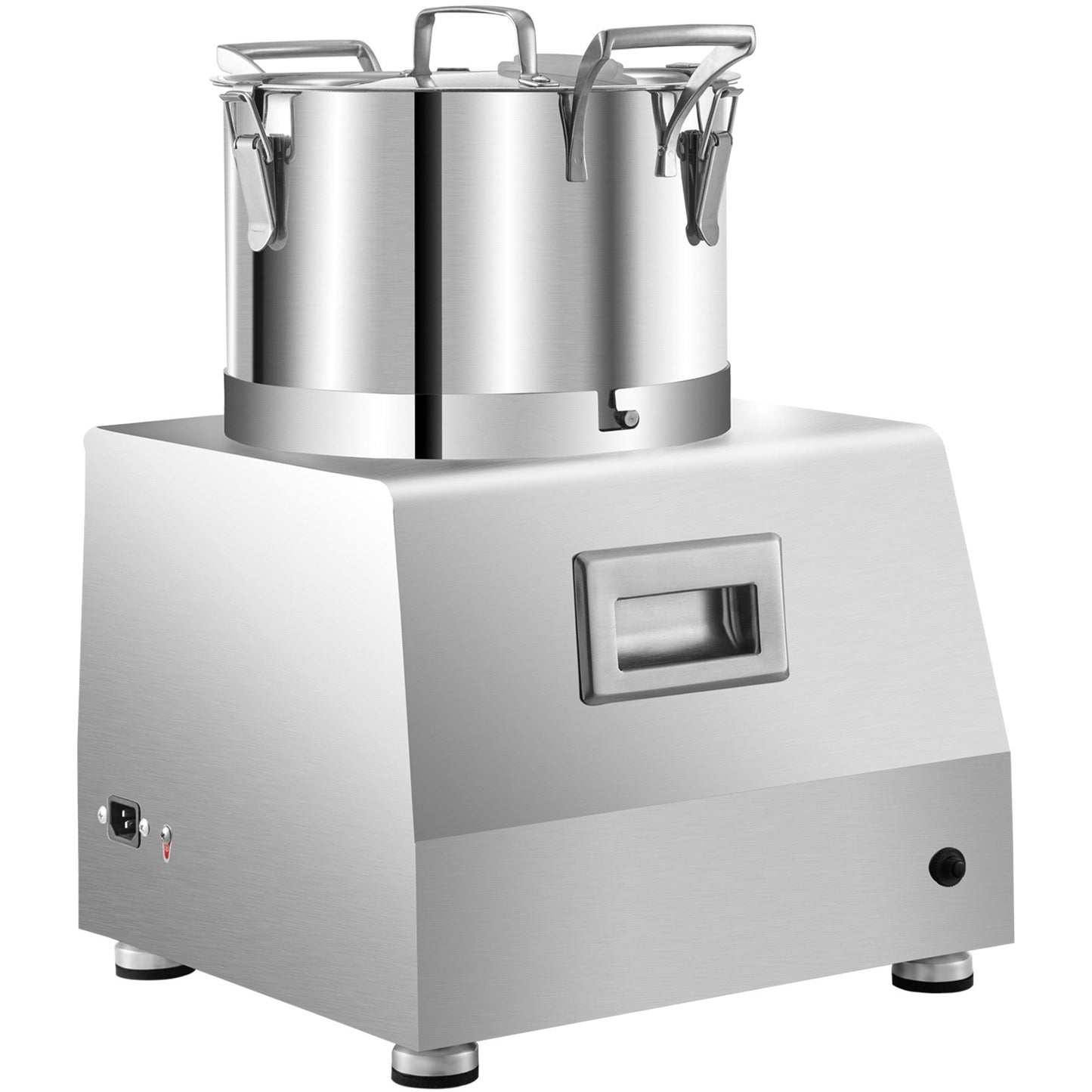 VEVOR 110V Commercial Food Processor 5L Capacity 550W Electric Food Cutter 1400RPM Stainless Steel Food Processor Perfect for Vegetables Fruits Grains Peanut Ginger Garlic