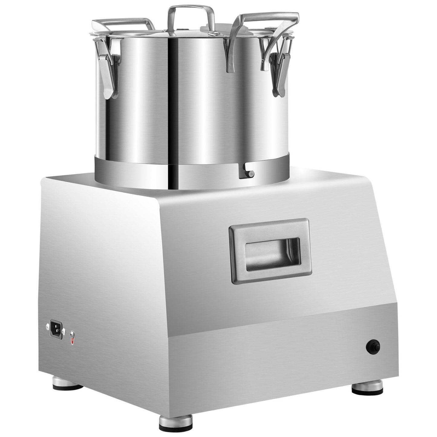 VEVOR 110V Commercial Food Processor 7L Capacity 750W Electric Food Cutter Mixer 1400RPM Stainless Steel Processor Perfect for Vegetables Fruits Grains Peanut Ginger Garlic