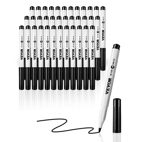Black Dry Erase Markers, 36 Pack Low-Odor Whiteboard Markers, Fine Point Whiteboard Markers, Easily Clean Dry Erase Markers Bulk for School Office Home