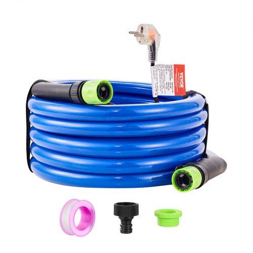 15ft Heated Water Hose for RV, Heated Drinking Water Hose Antifreeze to -45¡ãF, Automatic Self-regulating, 5/8' I.D. with 3/4' GHT Adapter, Lead and BPA Free