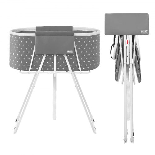 Portable Dog Bathtub, Elevated & Foldable Space-saving Pet Shower Station with Efficient Drainage, Bathing Tub for Washing & Grooming Small and Medium Size Dogs and Cats Indoor & Outdoor, Grey