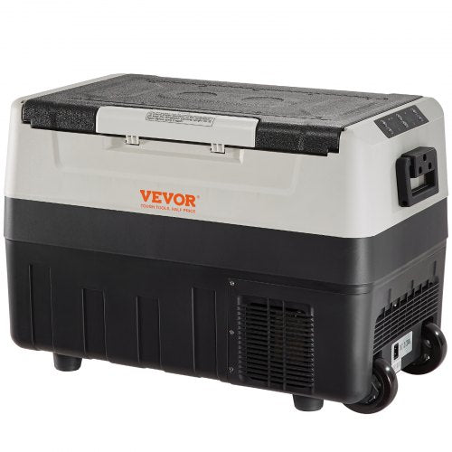 Car Refrigerator, 12 Volt Car Refrigerator Fridge, 48 QT/45 L Dual Zone Portable Freezer, -4¨H-50¨H Adjustable Range, 12/24V DC and 100-240V AC Compressor Cooler for Outdoor, Camping, Travel, RV
