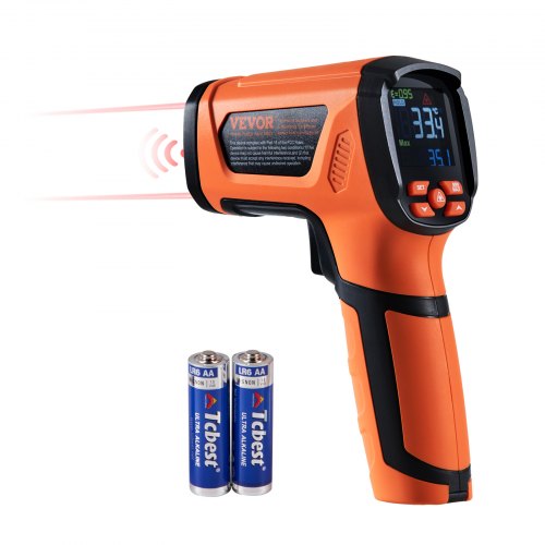 Infrared Thermometer, -40~2732¡ãF Dual Laser Temperature Gun Non-Contact, Handheld IR Heat Temperature Gun with Adjustable Emissivity for Metal Smelting/Cooking/Pizza Oven/Engine(Not for Human)