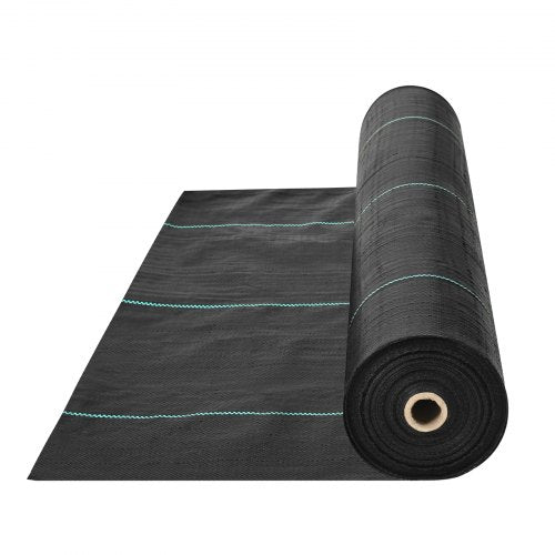 Weed Barrier Landscape Fabric, 6*100FT Heavy Duty Garden Weed Fabric, Woven PP Weed Control Fabric, Driveway Fabric, Geotextile Fabric for Landscaping, Ground Cover, Weed Blocker Weed Mat, Black