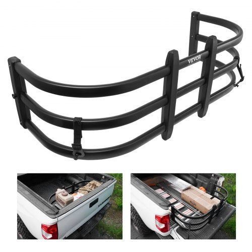 Truck Bed Extender, Aluminum Retractable Tailgate Extender, 55.5'-68', Fits for Ford Super Duty, F150, Dodge Ram 1500/2500/3500, Toyota Tundra, Nissan Titan, Chevrolet Silverado, GMC Sierra