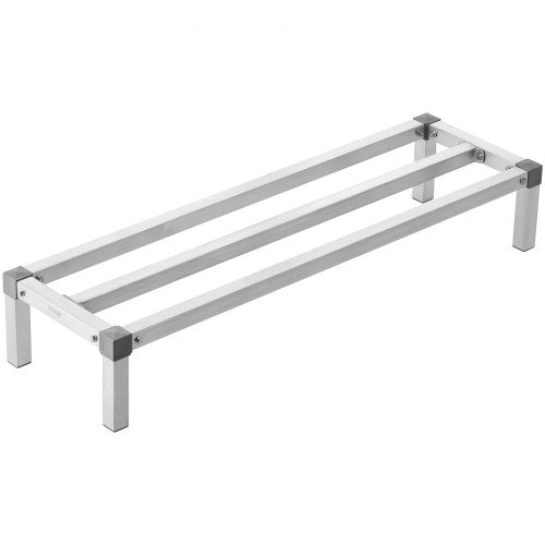 Newly Upgraded£¡VEVOR Aluminum Dunnage Rack Stationary Dunnage Rack 48¡± x 14¡± x 8¡± Storage Rack