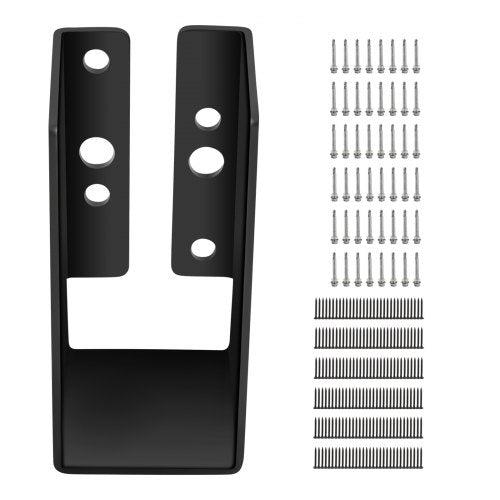 Concealed Joist Hanger, 2'x4' Outdoor Accent Concealed-Flange, Pack of 24 Concealed Joist Bracket, Q235 Steel Plate Powder-Coated Concealed Face Mount Joist Hanger Inner 40x91 mm for Beam Swing