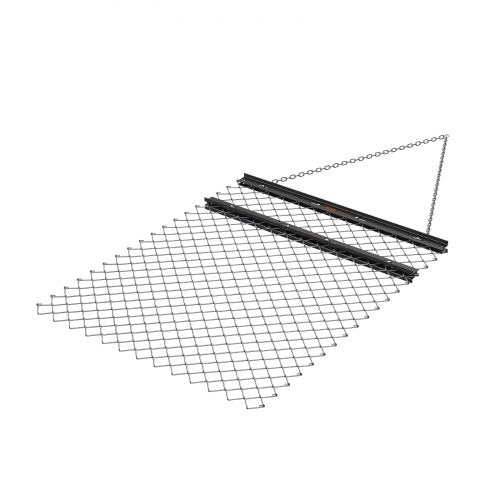 VEVOR Drag Harrow, 4' x 5' ATV Chain Harrow, Q235 Steel UTV Tractor Attachments Field Drag Mat for Landscape Leveling or Sod Prepping, Towable Harrow Rake Grader for Gravel Driveway, Farm, Field