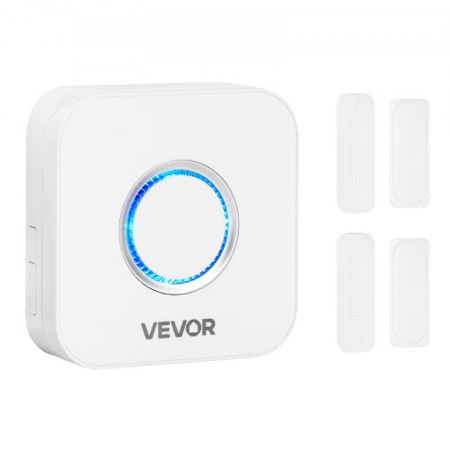 Door Chime, DC 12V, Wireless Door Open Contact Sensor Alarm Chime with 656 ft Range, 58 Chimes & 5 Adjustable Volume, Doors Ringer Alert for Business, Store, Home, Office When Entering
