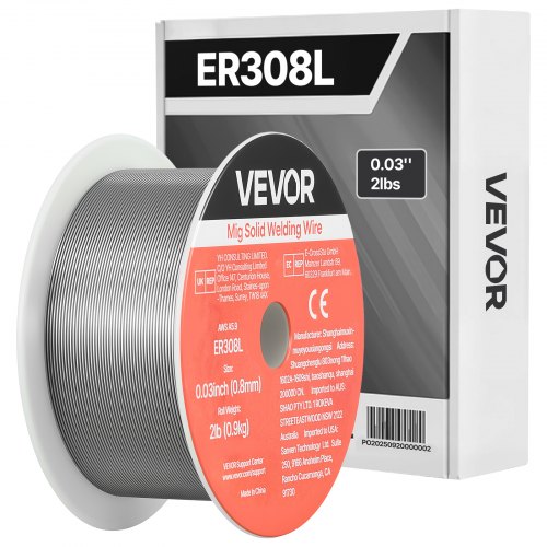 Solid MIG Welding Wire, ER308L 0.03-inch 2 LBS, Low Spatter Stainless Steel Welding Wire with High Feedability for All-Position Gas Shielded Welding