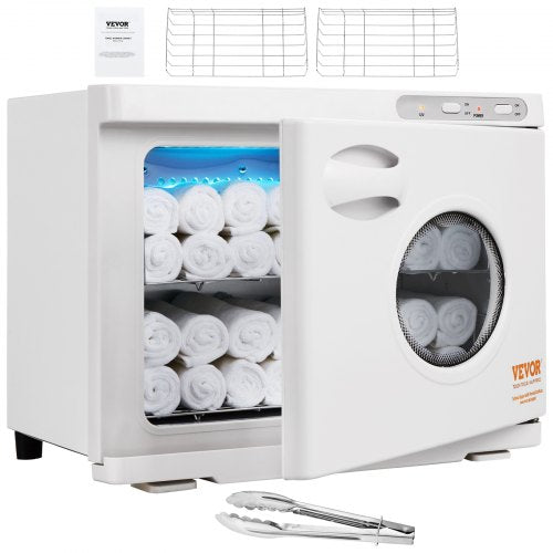 Hot Towel Warmer£¬23L Large Capacity Spa Hot Towel Warmers with See Through Window, 2 Stainless Steel Racks, Holds up 50-60 Towels, 2-in-1 All-round Heating for Facials, SPA, Massage, Salon
