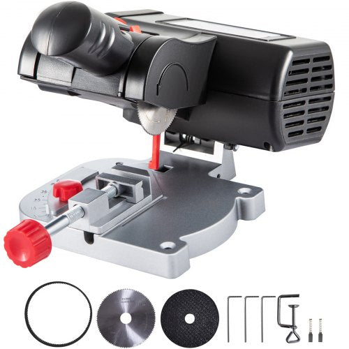 Mini Miter Cut-off Chop Saw, Two 2-5/16\' Blade of Steel and Resin with 1/2inch Cutting Depth, 0-45¡ã Benchtop Miter Saw for Copper, Aluminum, Wood, Zinc in Hobby Craft