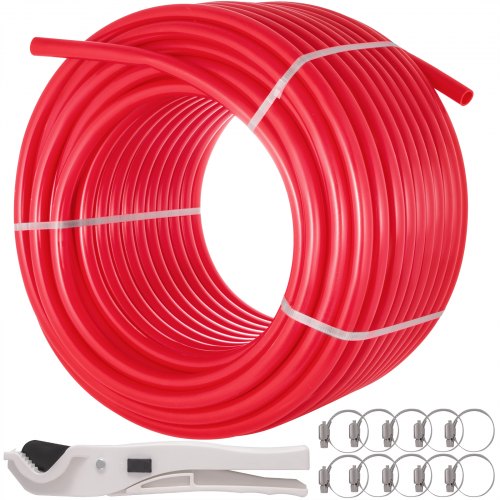 Pex Pipe Tubing 1 Inch 300ft Pex Tubing Non-Barrier Radiant Water Plumbing Pipe Pex-B ?1' Non-Barrier/300FT/Red?