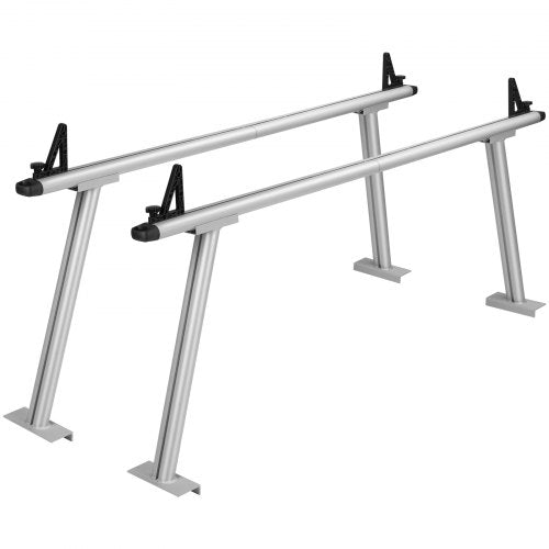 Truck Rack, 800 lbs Capacity, 71'x32' Aluminum Ladder Rack for Truck with 8 Non-Drilling C-clamps, Heavy Duty Truck Bed Rack Two-Bar Set for Kayak, Surfboard, Lumber, Ladder