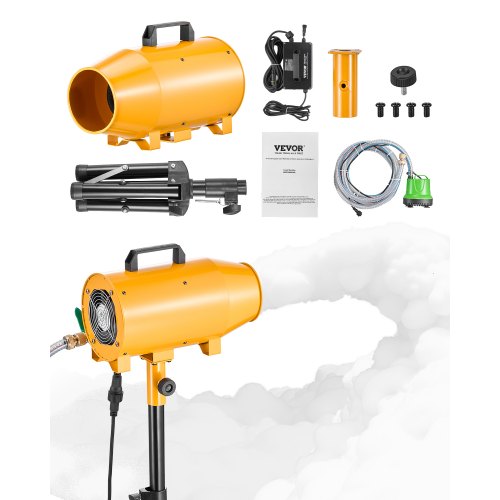 Foam Machine, 180 W Party Foam Cannon, Portable Foam Maker with a Tripod Stand, Foam Party Machine with a Submersible Pump, for Backyard, Pool, Outdoor Events, Birthdays, Celebrations & Party