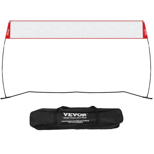 Freestanding Volleyball Training Net for Indoor or Outdoor Use, Adjustable Height Portable Net System with Carrying Bag, Professional Volleyball Practice Trainer for Hitting or Serving Drills