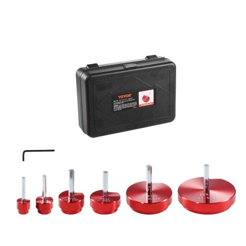 6Pcs PVC Pipe Reamer Kit, Plastic Pipe Fitting Socket Saver Kit, Includes 3/4', 1', 1-1/2', 2', 3', 4'', for PVC, CPVC, ABS Fittings, with Tool Box, for Exhaust, Drain, Water Pipes Cleaning