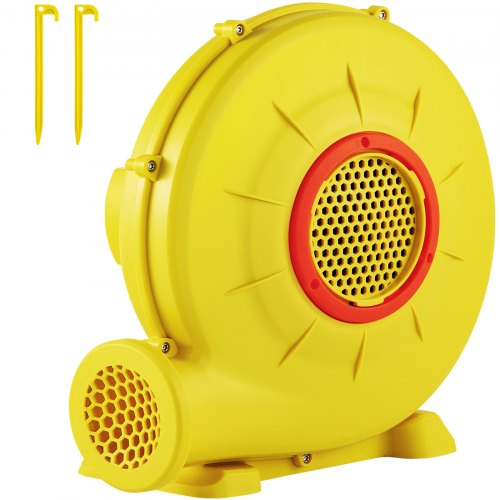 Air Blower, 450W 0.6HP Inflatable Blower, Portable and Powerful Bounce House Blower, 1750Pa Commercial Air Blower Pump Fan, Used for Inflatable Bouncy Castle and Jump Tested to UL Standards