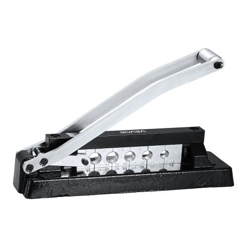 Heavy Duty Hose Ferrule Crimping Tool, Standard Bench Hose Crimper with 5 Die Holes & 0.44'-0.63' Crimping Range for PVC Rubber Hoses, Air Hoses Crimping Repair Kit (Ferrules Not Included)
