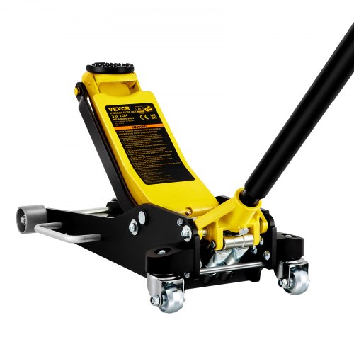 Floor Jack, 2.5 Ton Low Profile Floor Jack, Aluminum and Steel Racing Floor Jack with Dual Pistons Quick Lift Pump, Floor Jack Lifting Range 3-3/4'-18-7/10'