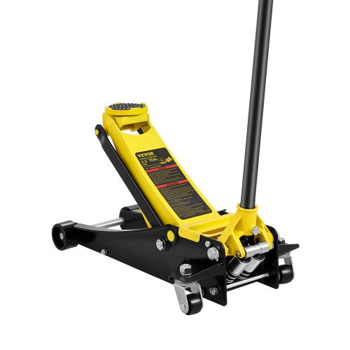 Floor Jack, 2.5 Ton Low Profile Floor Jack, Heavy-duty Steel Racing Floor Jack with Dual Pistons Quick Lift Pump, Floor Jack Lifting Range 3.64'-19.49'