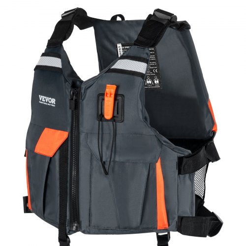 Life Vest for Watersports (PFD), Life Jacket with Waterproof Nylon & 110N Buoyancy, Life Vest/Jacket for Any Water Activity-Fishing, Kayaking, Surfing and More, Men and Women XL