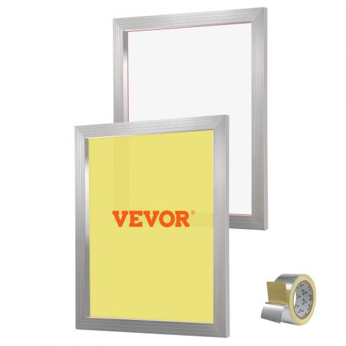 Screen Printing Kit, 2 Pieces Aluminum Silk Screen Printing Frames, 20x24inch Silk Screen Printing Frame with 230 Count Mesh, High Tension Nylon Mesh and Sealing Tape for T-shirts DIY Printing