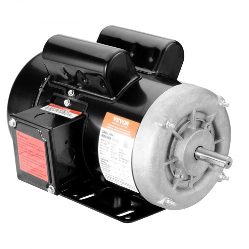 1.5HP Electric Motor 3450 rpm, AC 115V/230V, 56 Frame, Air Compressor Motor Single Phase, 5/8' Keyed Shaft, CW/CCW Rotation for Agricultural Machinery and General Equipment