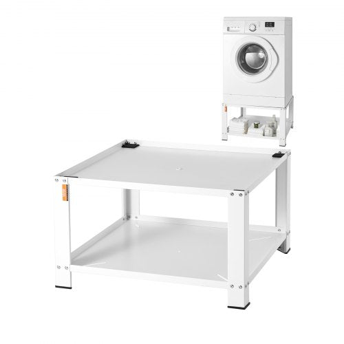 Laundry Pedestal with Storage Shelf, 28'Lx28' Wx16' H, Washer And Dryer Base Stand Platform Universal Fit 660lbs Capacity, Heavy Duty Steel Multi-Functional Base for Washing Machine