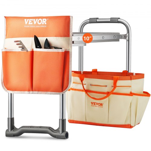 VEVOR Garden Kneeler and Seat, 10 EVA Wide Pad, 330 lbs Load Capacity Foldable Garden Stool, Kneeling Bench for Gardening with Tool Bag, Gifts for Women, Grandparents, Seniors, Mom and Dad