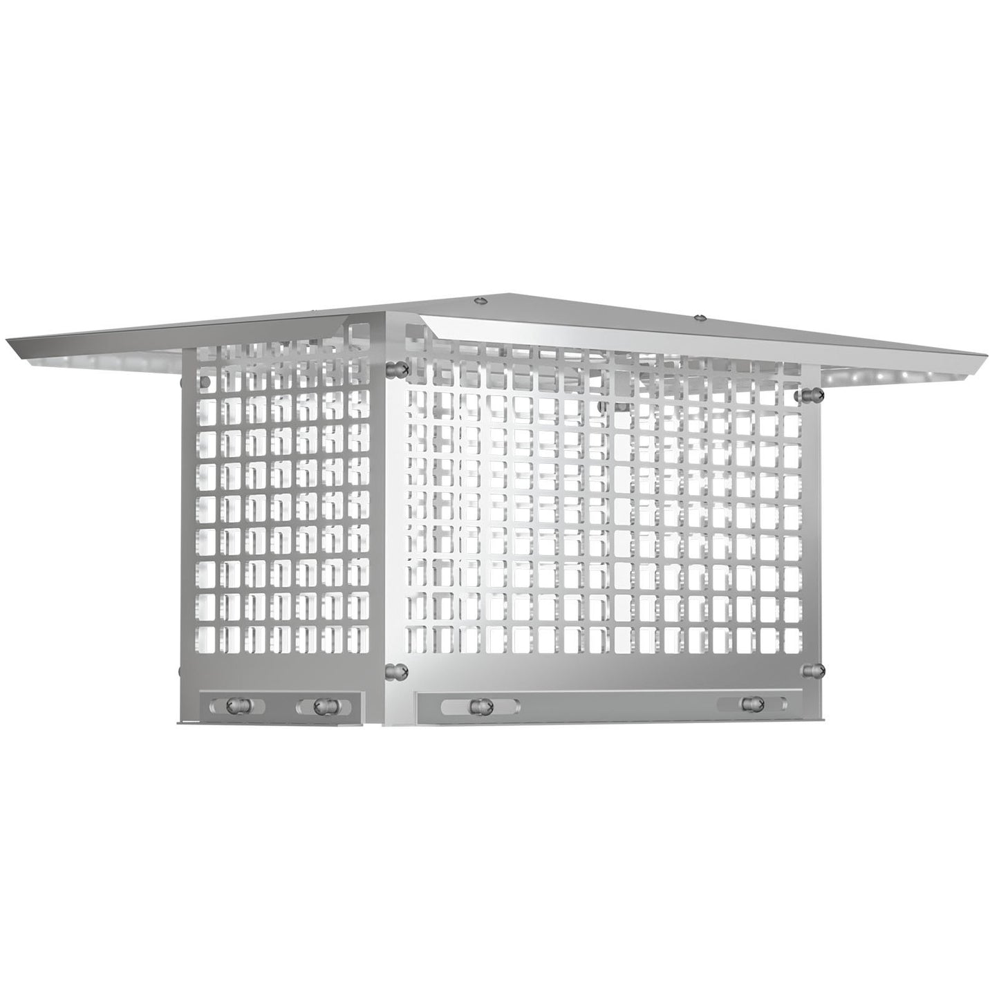 VEVOR Chimney Cap, 8 x 17 Flue Caps, 304 Stainless Steel Fireplace Chimney Cover, Adjustable Metal Spark Arrestor with Bolts Screws, Mesh Chimney Flue Cover for Outside Existing Clay Flue Tile