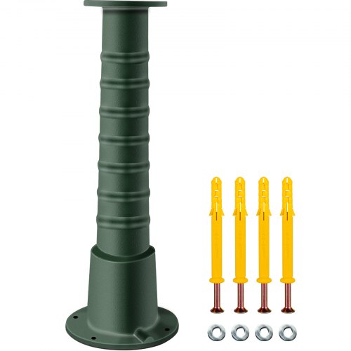 VEVOR Antique Hand Water Pump Stand Pitcher Pump Stand Cast Iron Well Pump Stand w/Pre-set 0.5 Holes for Easy Installation Old Fashion Pitcher Hand Pump Stand for Home Yard Pond Garden Outdoors Green