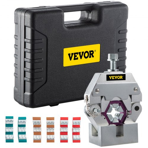 Manually Operated AC Hose Crimper Hydra-Krimp 71550 Manual AC Hose Crimper Kit Air Conditioning Repair Handheld AC Hose Crimping Tool with 4 Dies