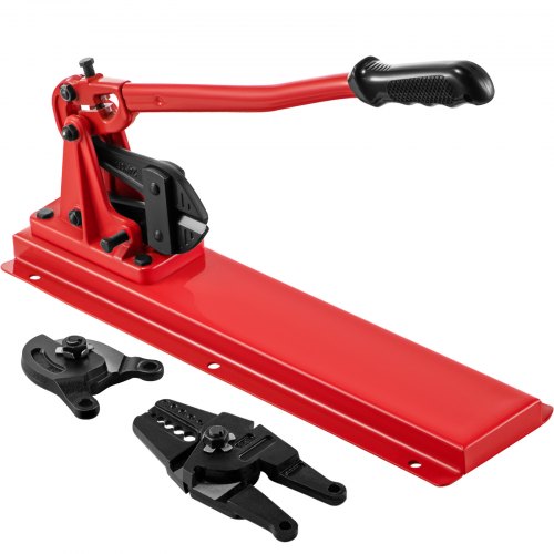 Bench Swager Tool 24\' Wire Rope Swaging Tool with Crimper Cable Bolt Cutter Head Bench Crimper 1/16\'-3/16\' Aluminum/Copper Sleeves Bench Cable Alloy Steel Crimper Swager for1/2\' Wire Rope Fe