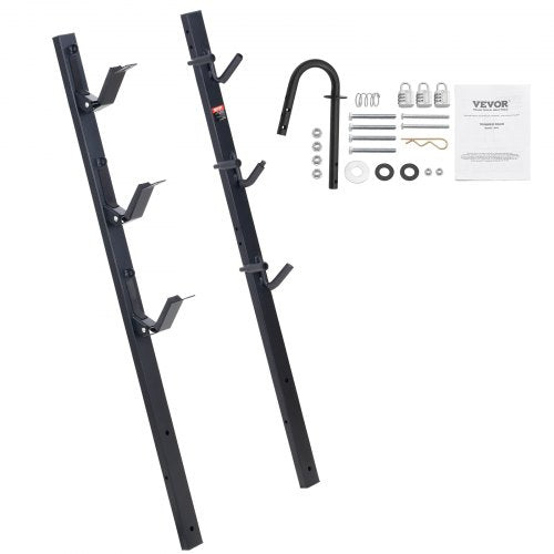 Trimmer Rack, 3 Place Weeder Trimmer Rack, Locking Trim Holder Landscape Trailer Rack Carrier Mount on Open Pickup/Trailer Enclosed Trailers, Pair