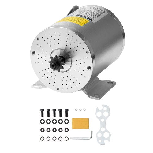 1800W Electric Brushless DC Motor, 48V 4500rpm Go Kart Electric Motor, Electric Dirt Bike Motor Engine for E-Bike Motorcycle Scooter DIY