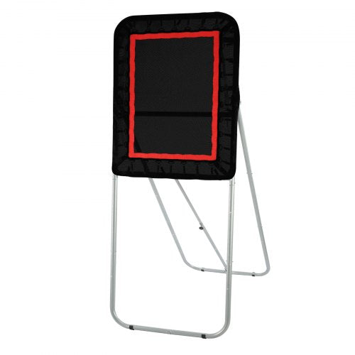 Folding Lacrosse Rebounder for Backyard, 3x4 Ft Volleyball Bounce Back Net, Pitchback Throwback Baseball Softball Return Training Screen, Adjustable Angle Shooting Practice Training Wall, Black